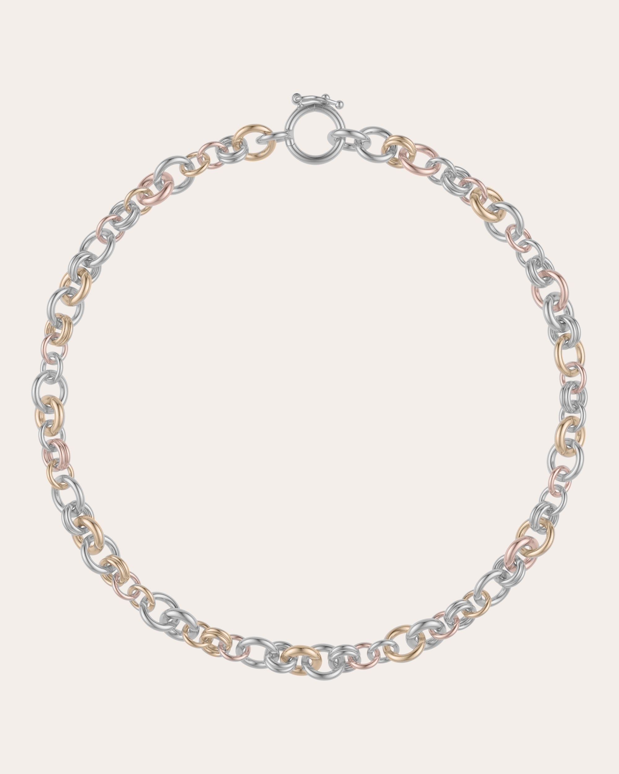 Helio 18K Gold Sterling Silver Chain Bracelet