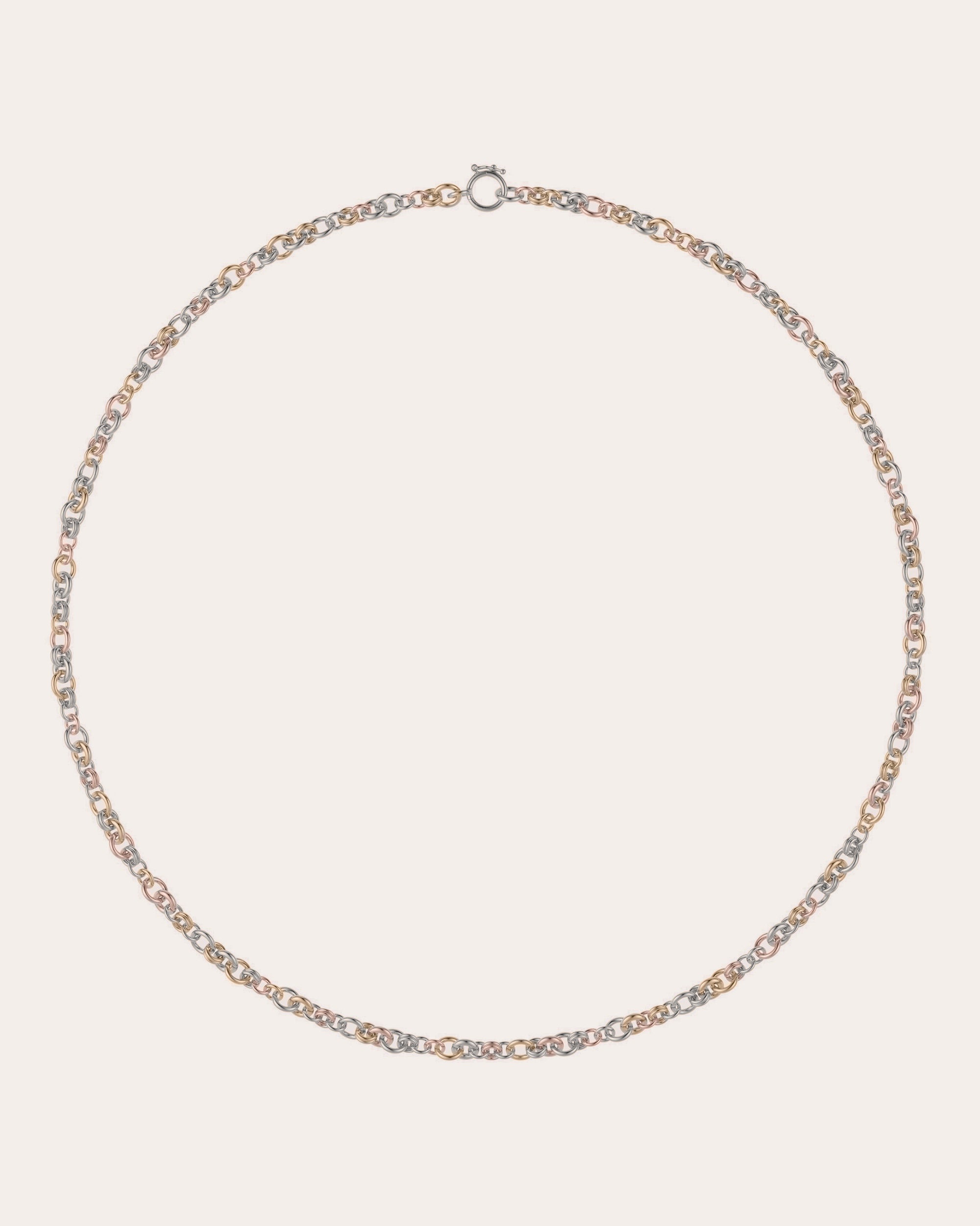 Helio 18K Gold Sterling Silver Chain Necklace
