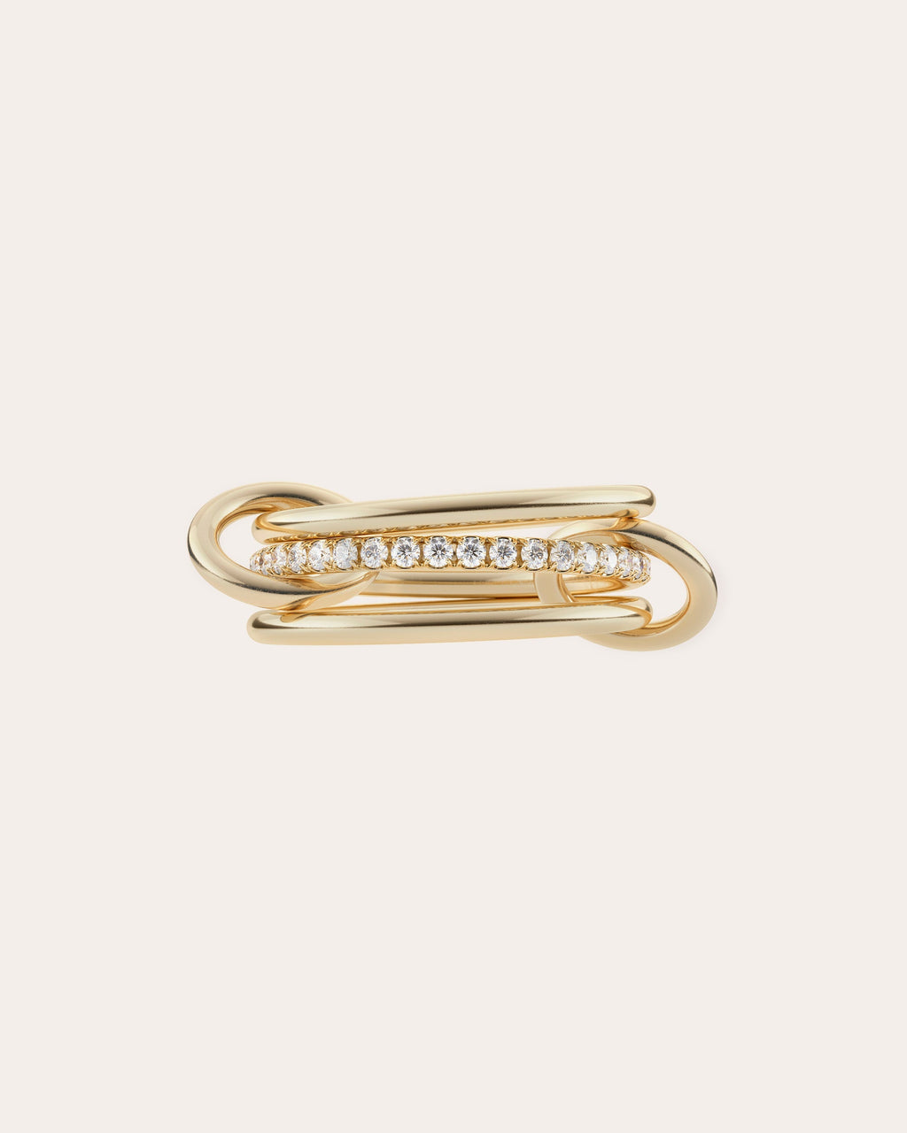 Sonny 18K Gold Diamond Linked Rings