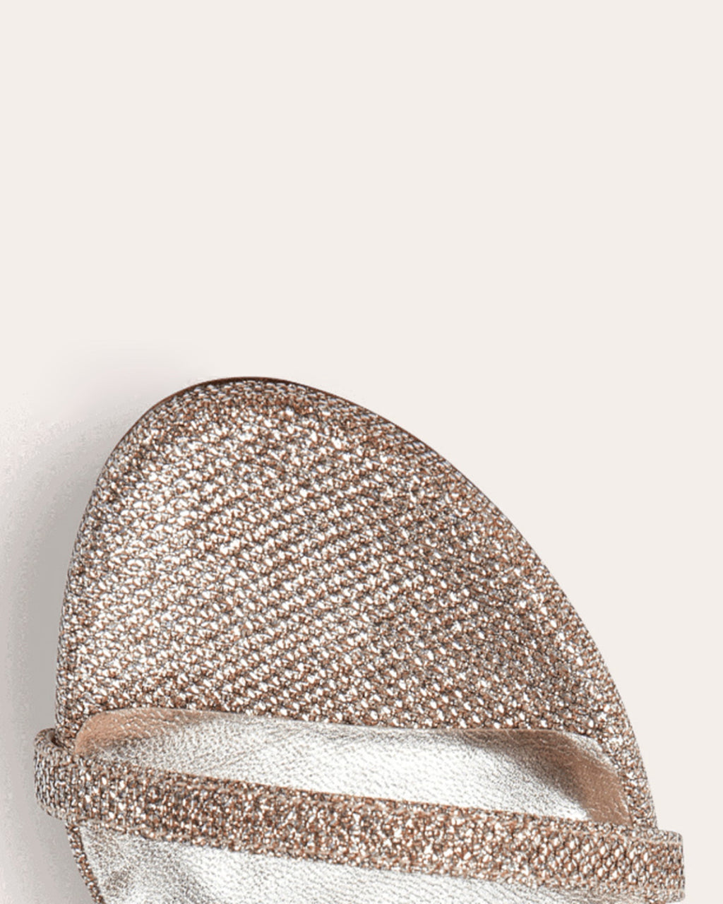 Nudist Metallic-Leather Sandal
