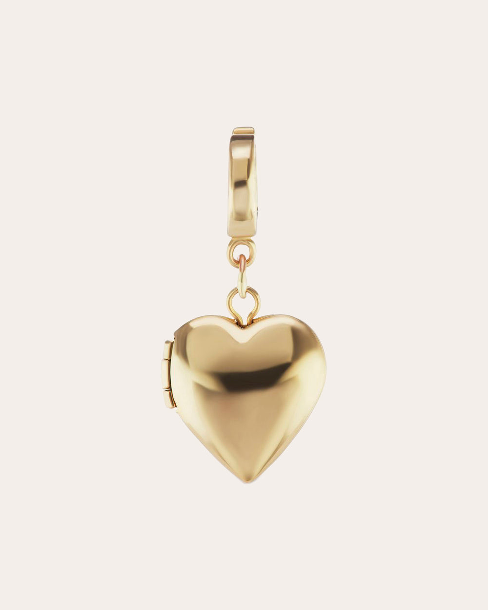Gold Heart Locket Charm