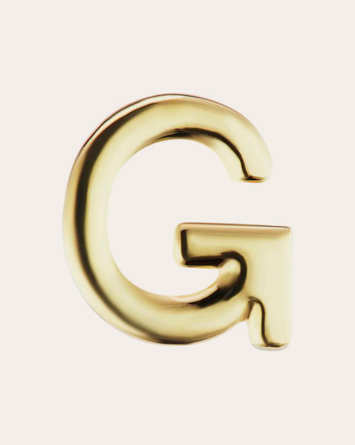Single Initial Stud Earring
