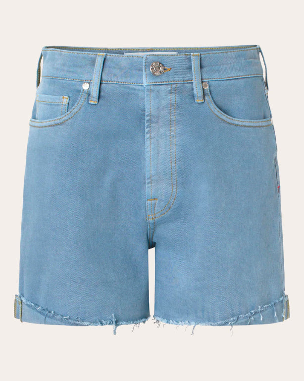 Brown Denim Shorts