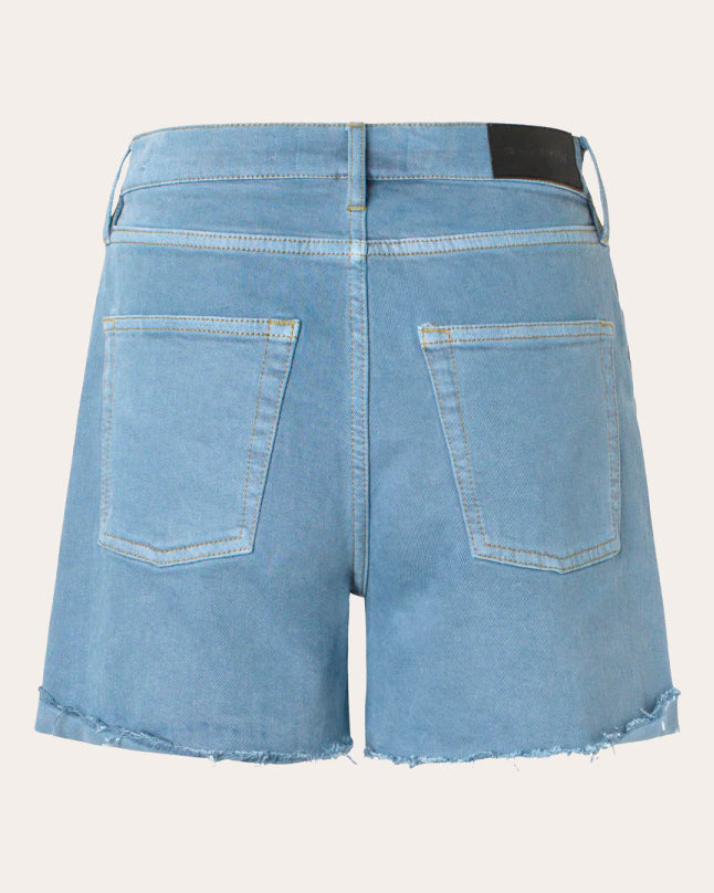 Brown Denim Shorts