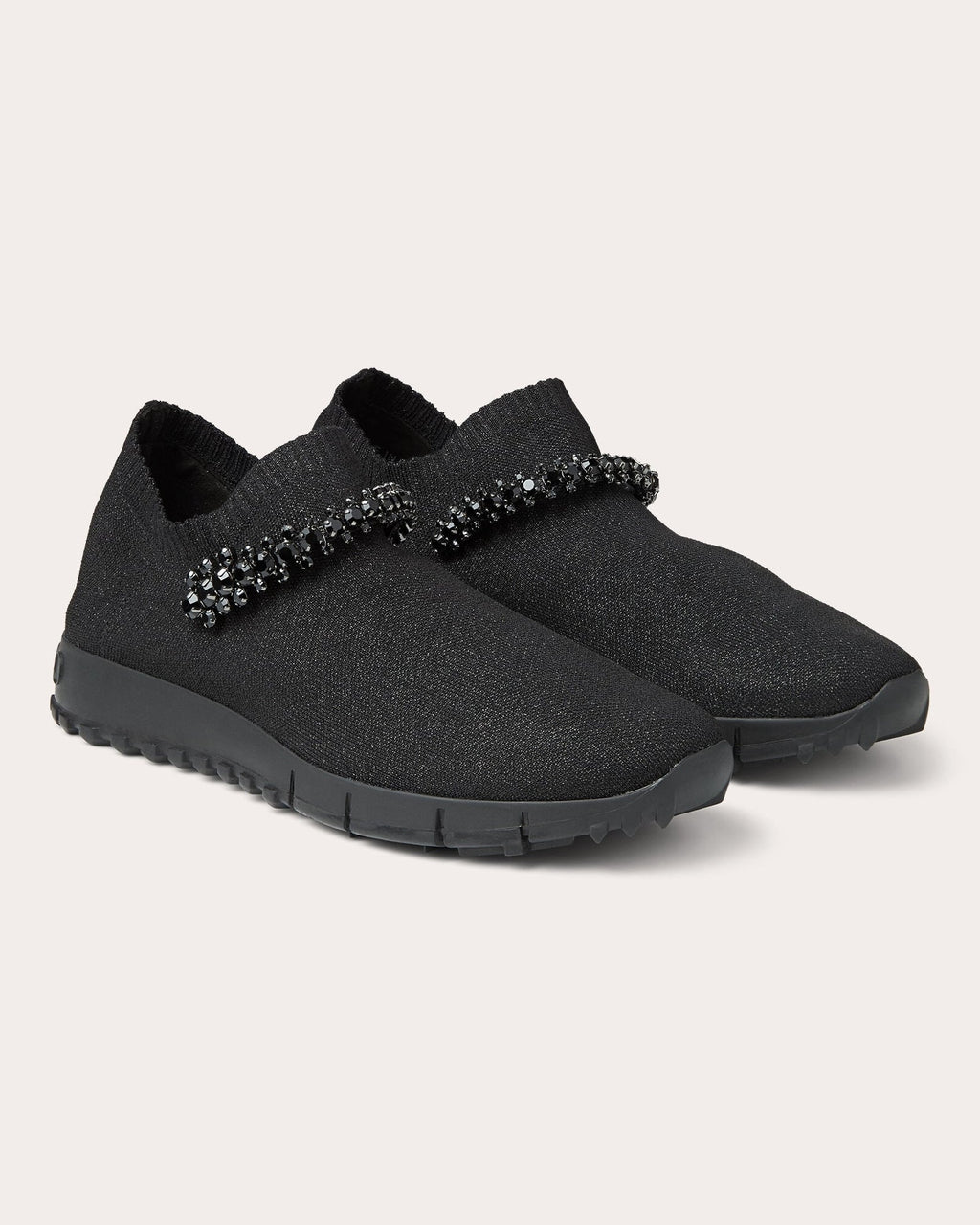 Verona Crystal-Embellished Knit Sneaker