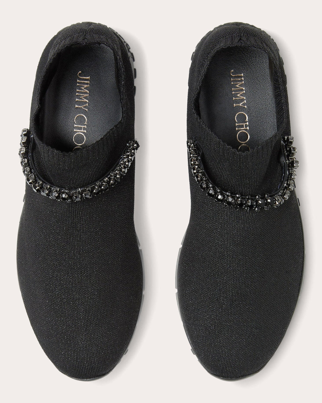 Verona Crystal-Embellished Knit Sneaker