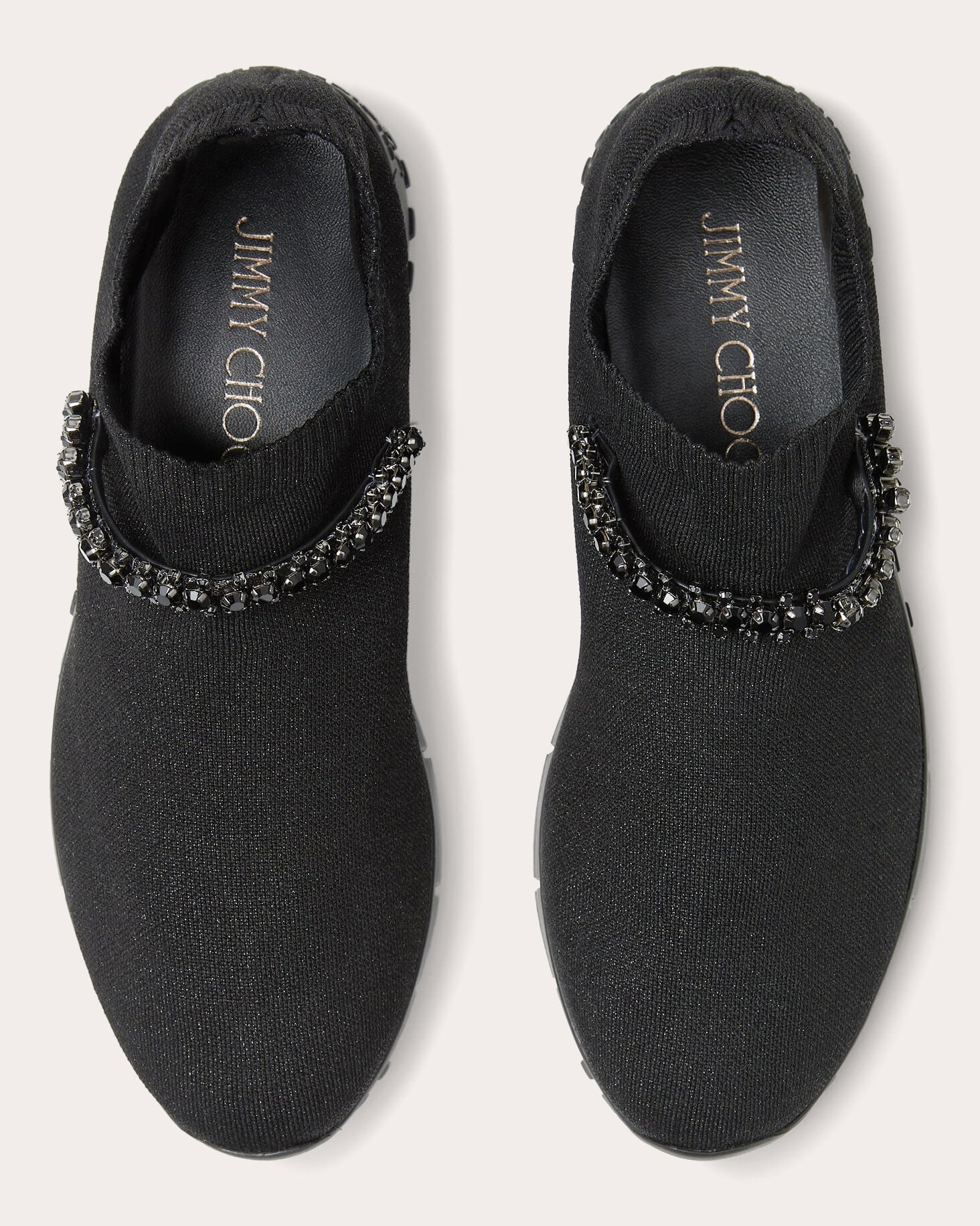 Verona Crystal-Embellished Knit Sneaker
