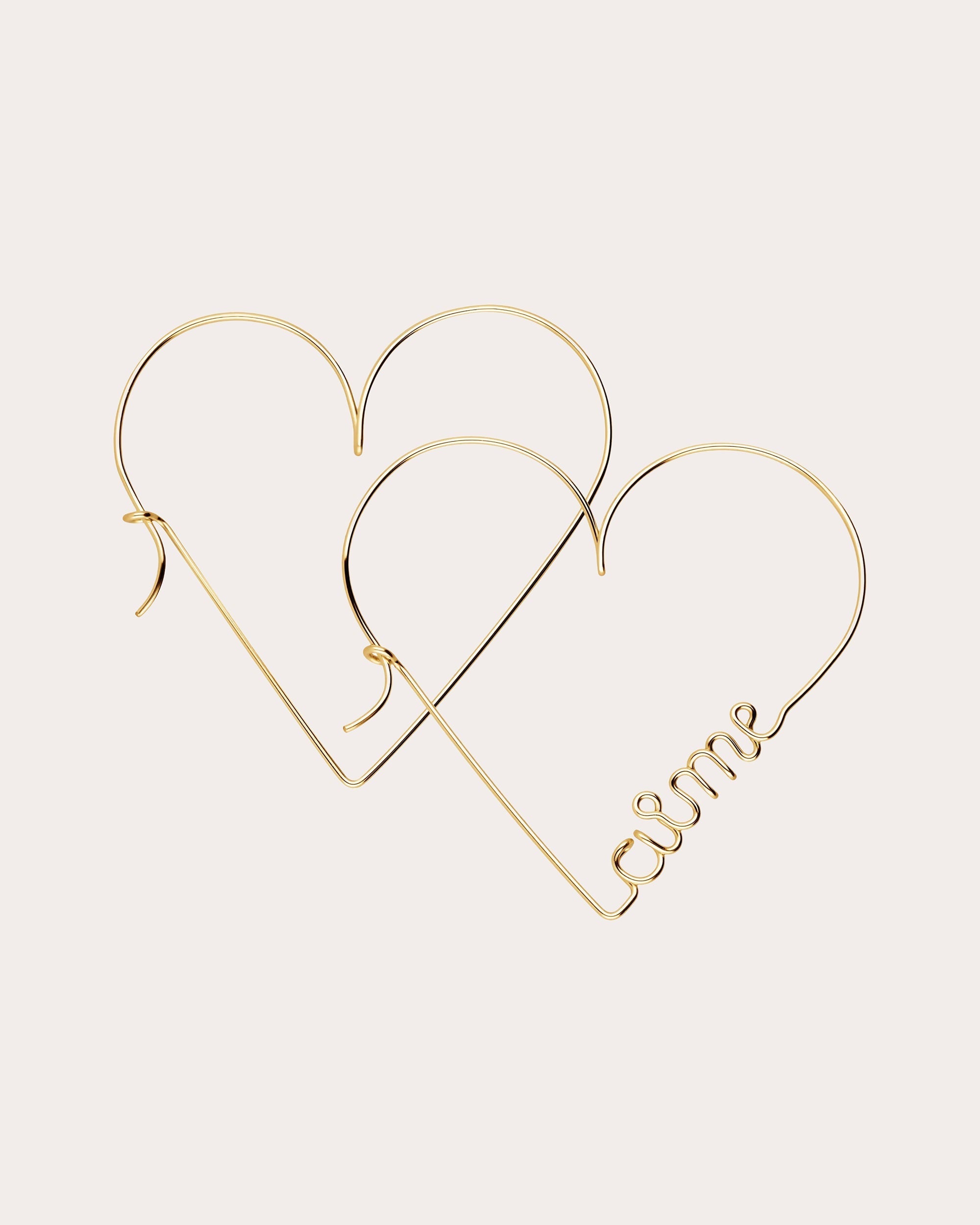 'Aime' 14K Gold-Filled Wire Hoop Earrings