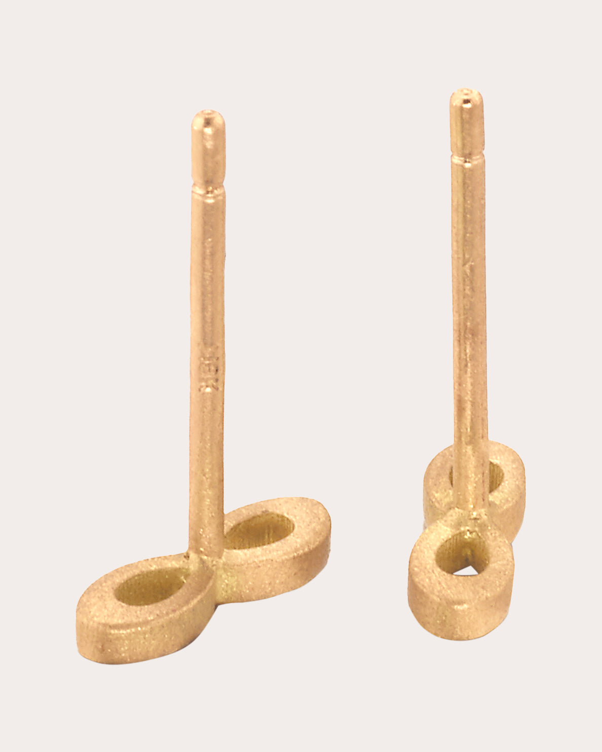 Infinity 18K Gold Stud Earrings