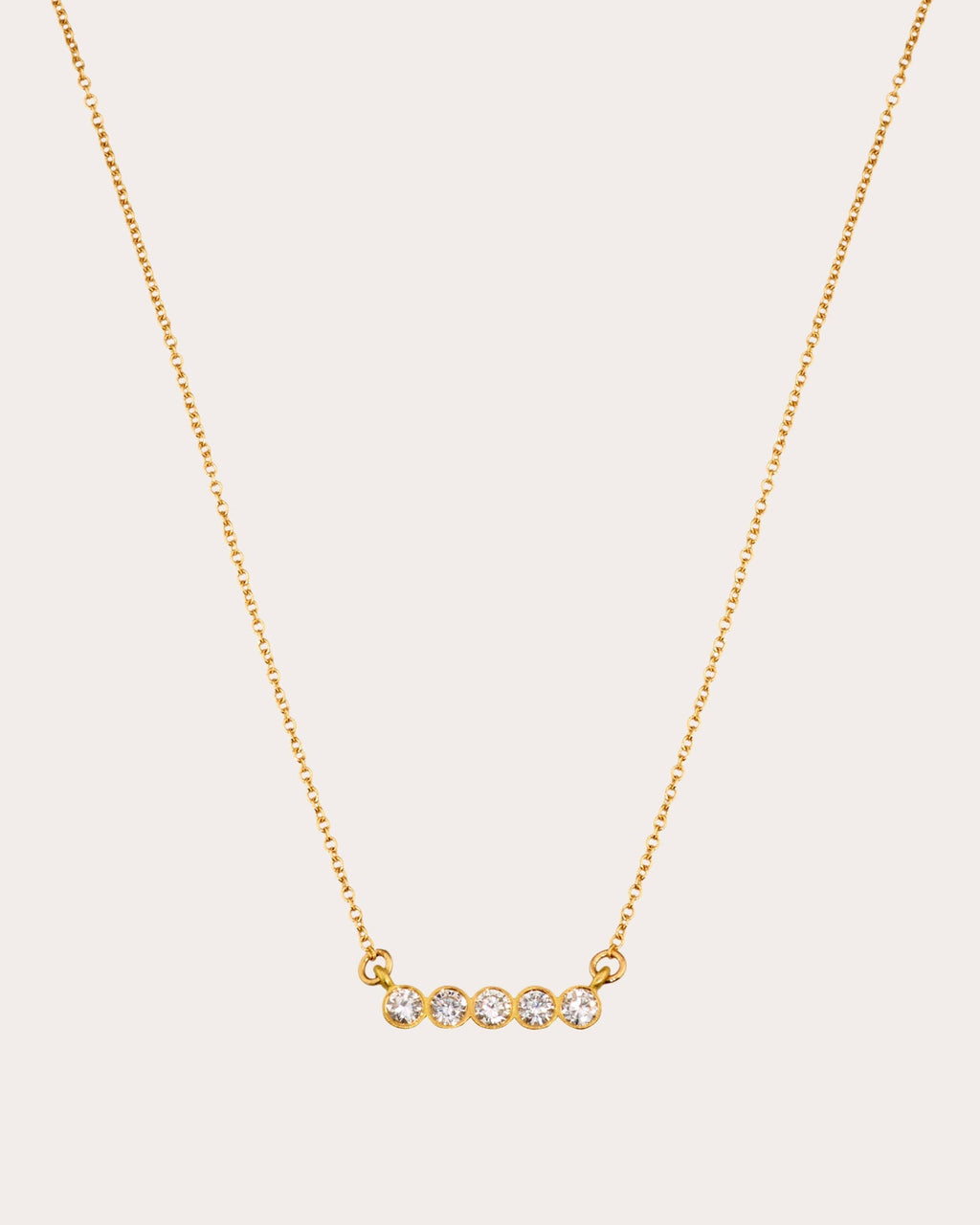 Circle of 5ths 18K Gold Diamond Pendant Necklace