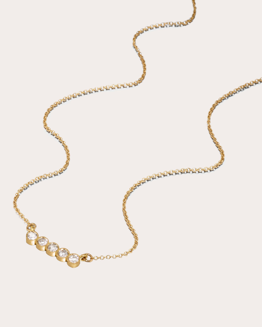 Circle of 5ths 18K Gold Diamond Pendant Necklace