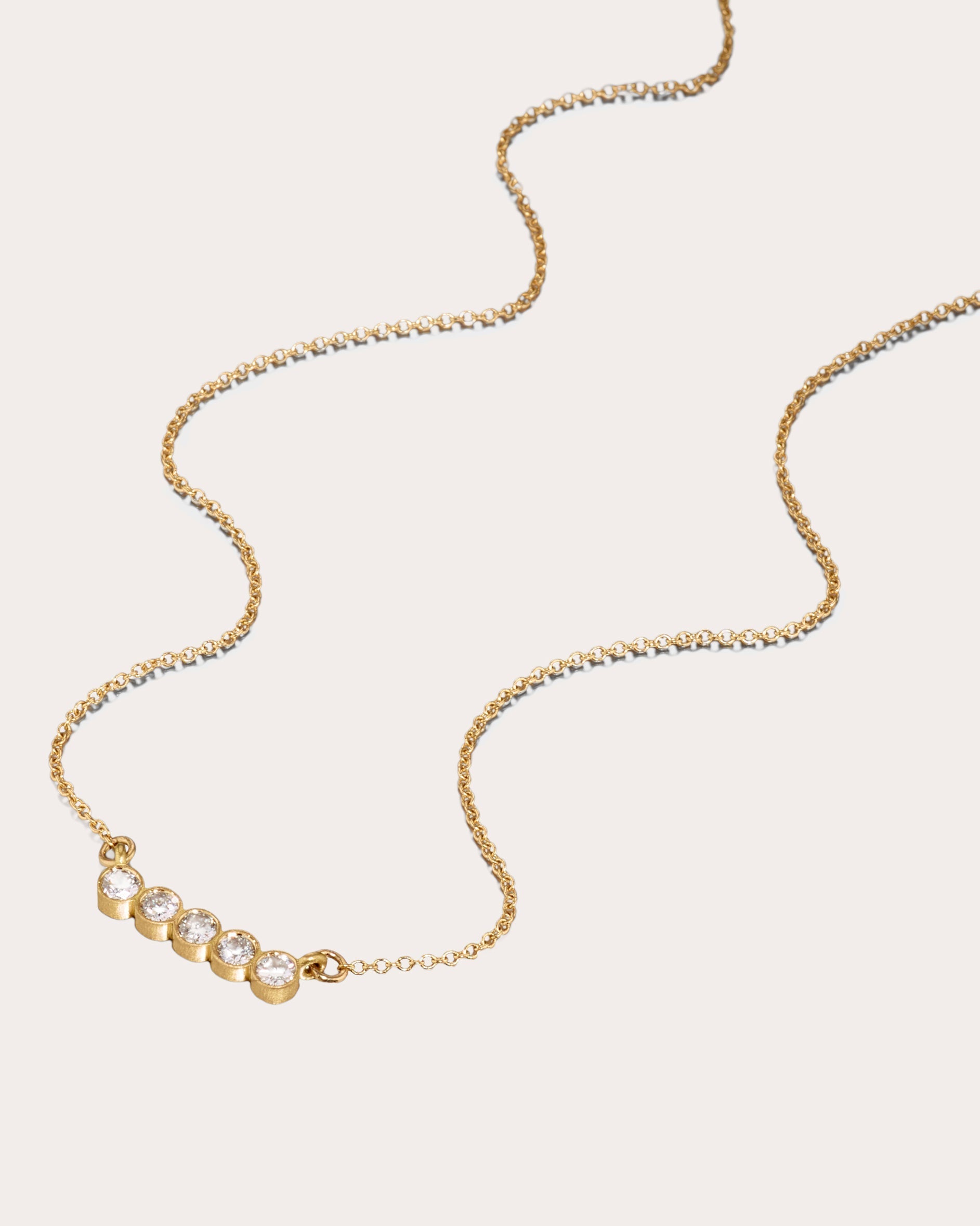 Circle of 5ths 18K Gold Diamond Pendant Necklace
