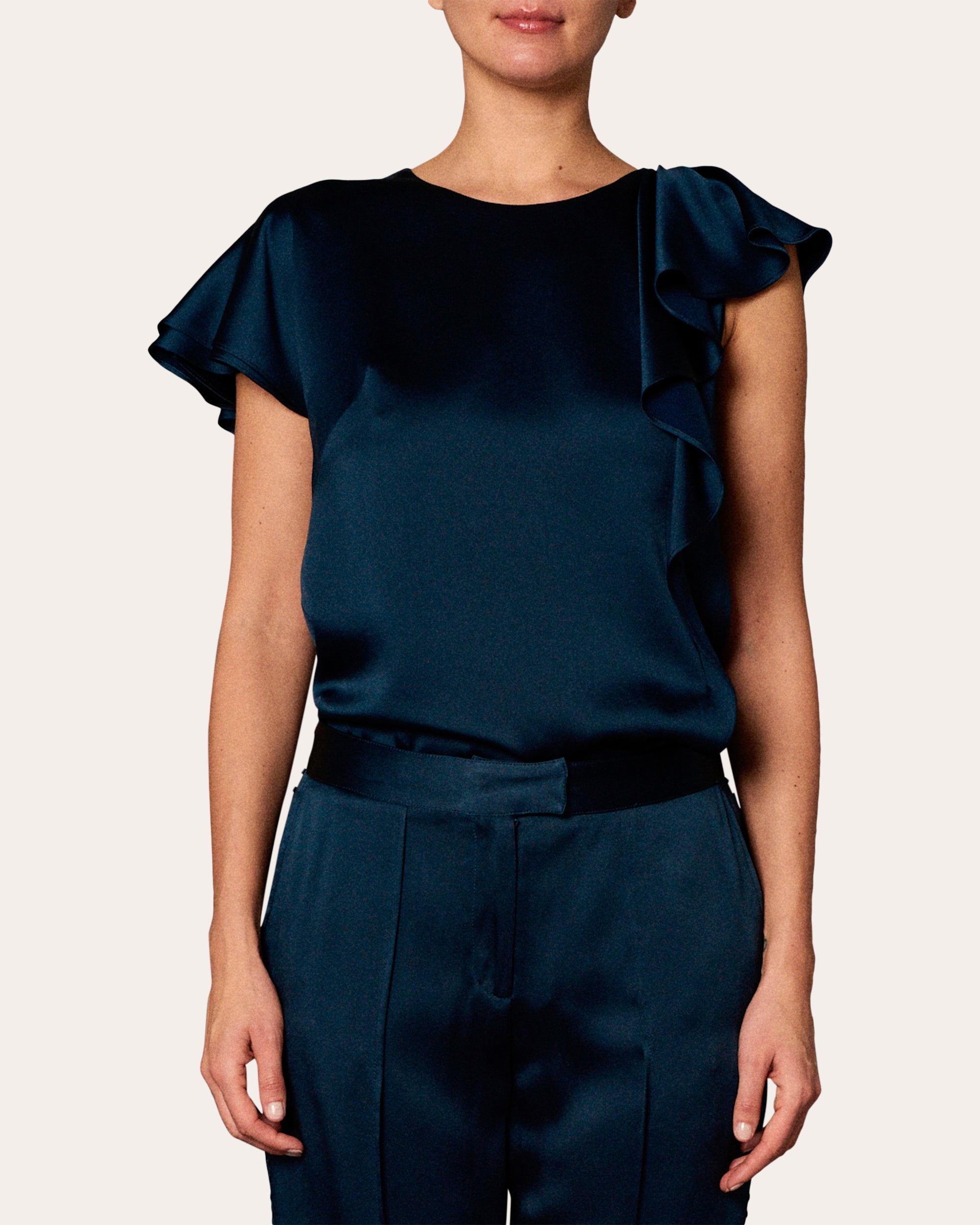 Asymmetric Ruffle Top