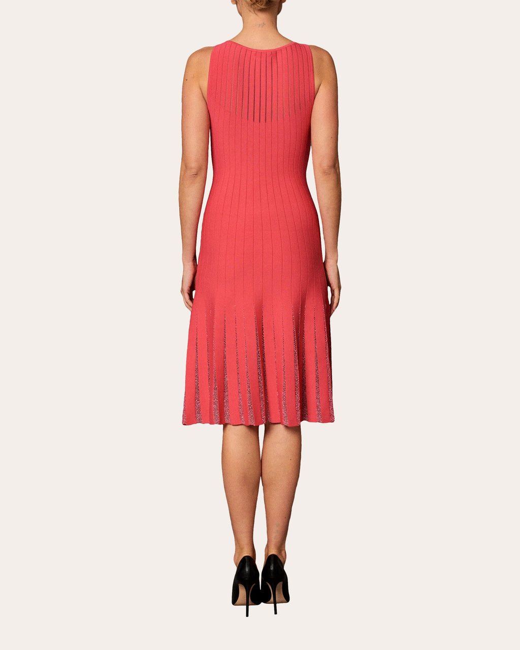 Beaded Detail Sleeveless Knit Dress