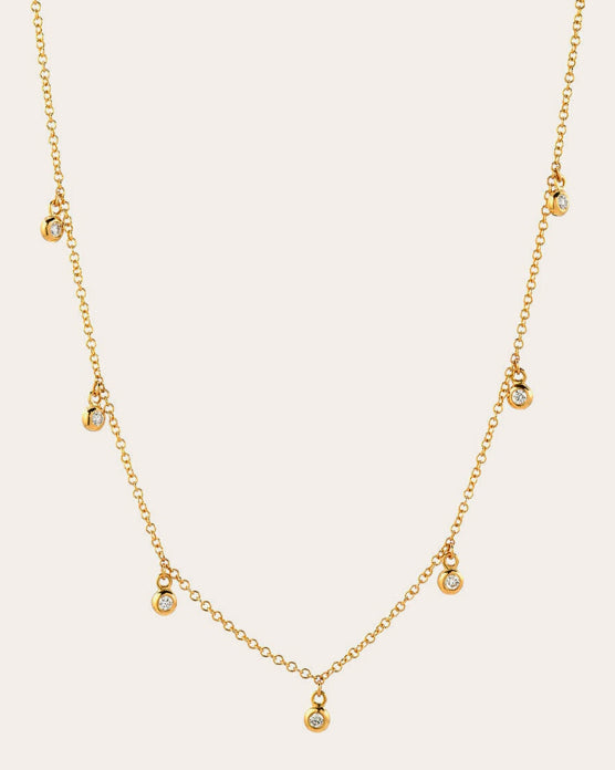 14K Gold Diamond Necklace