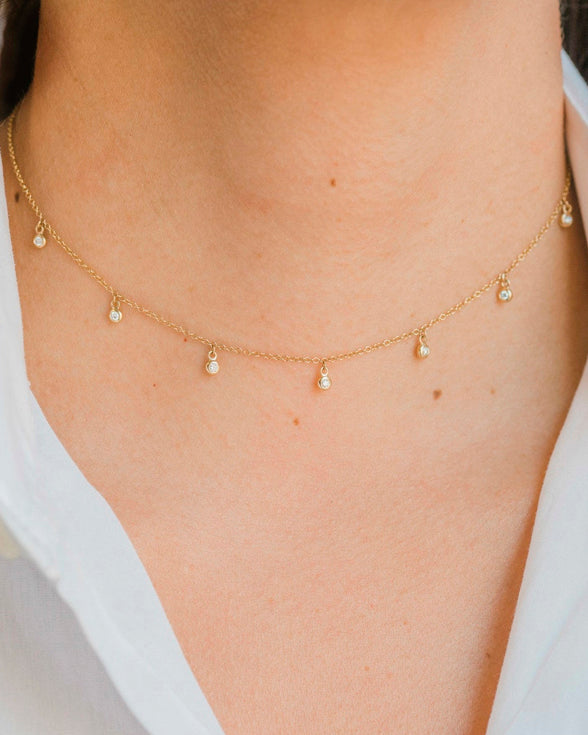14K Gold Diamond Necklace