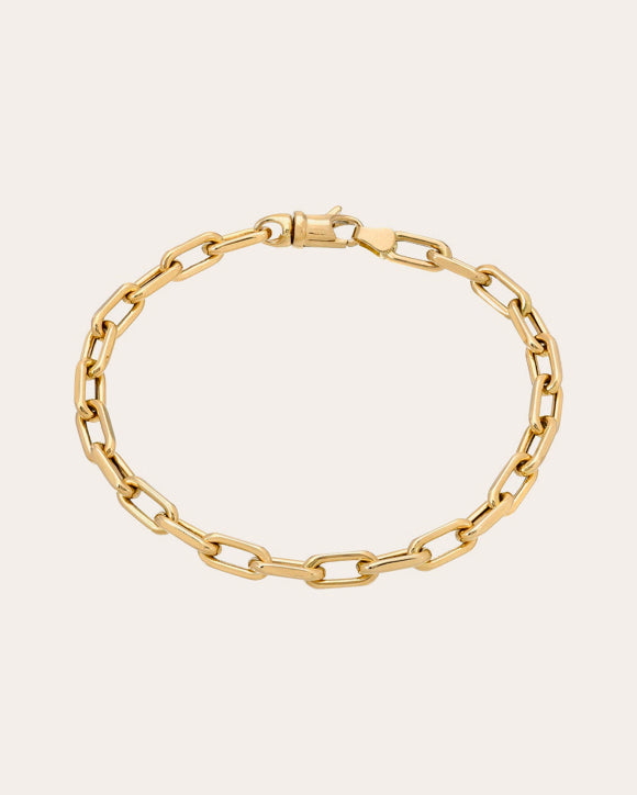 Large 14K Gold Chain Anklet