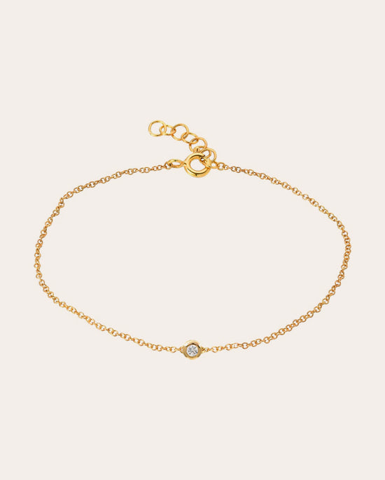 Mini 14K Gold Diamond Diamond Bracelet