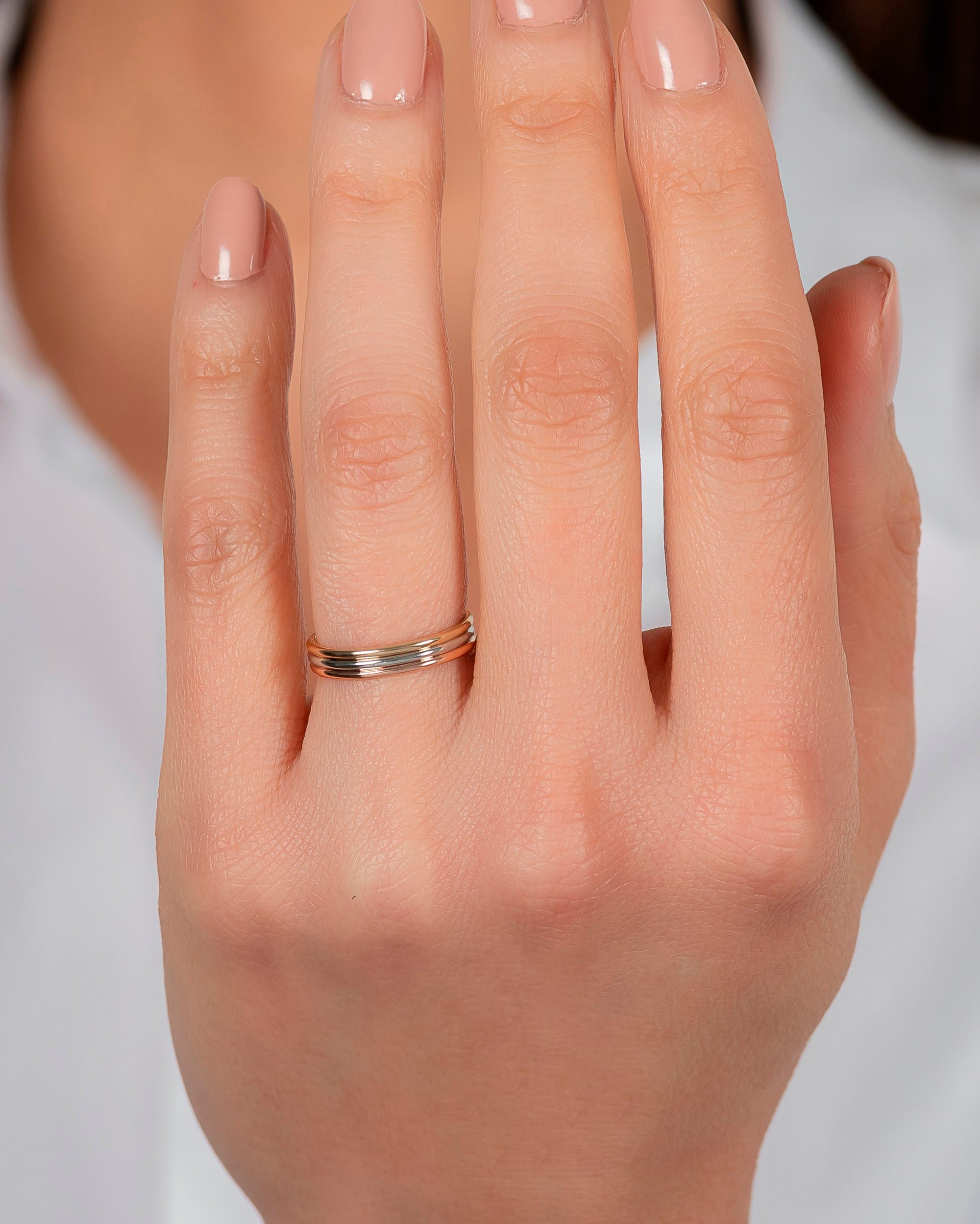 14K Multi-Gold Triple-Band Ring