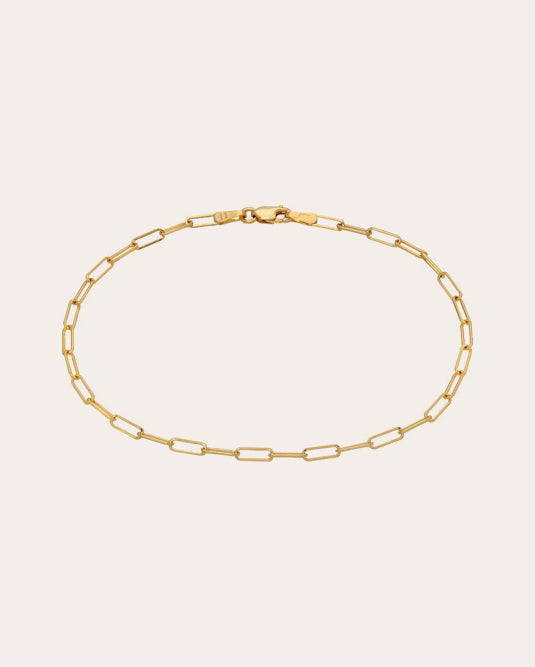 14K Gold Chain Anklet